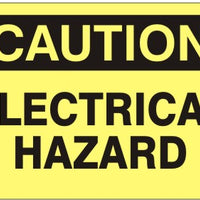 Caution Electrical Hazard Signs | C-9602