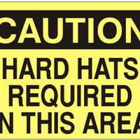 Caution Hard Hats Required In This Area Signs | C-9606