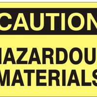 Caution Hazardous Materials Signs | C-9608