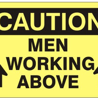 Caution Workers Working Above Signs | C-9612