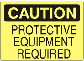Caution Protective Equipment Required Signs | C-9616