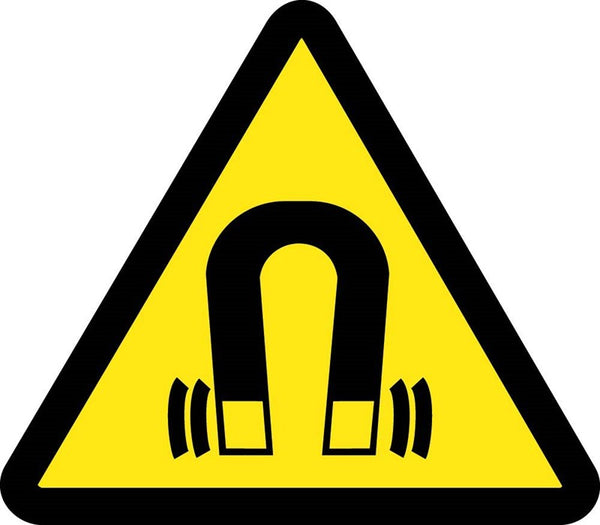 LABEL, GRAPHIC FOR STRONG MAGNETIC FIELD HAZARD, 2IN DIA, PS VINYL