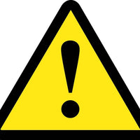 LABEL, GRAPHIC FOR NO GENERAL WARNING HAZARD, 2IN DIA, PS VINYL, ISO-W001