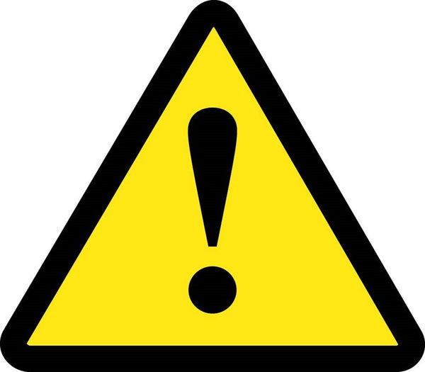 LABEL, GRAPHIC FOR NO GENERAL WARNING HAZARD, 2IN DIA, PS VINYL, ISO-W001