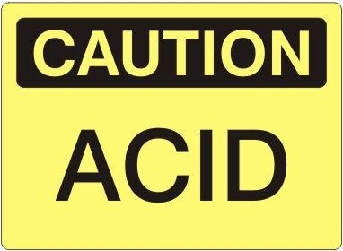 Caution Acid Signs | C-0001
