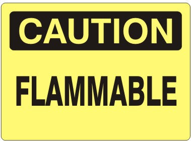 Caution Flammable Signs | C-9604