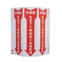 TRI-VIEW SLIM, FIRE EXTINGUISHER, 12X9, RECYCLE PLASTIC