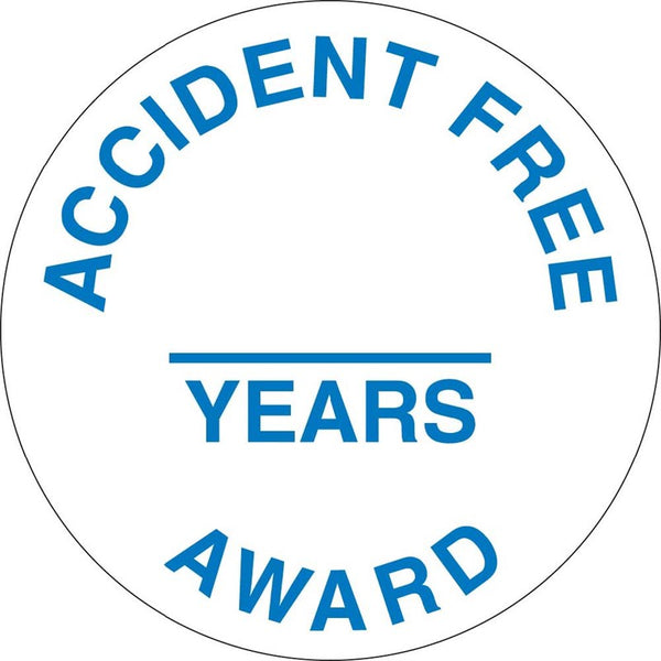 ACCIDENT FREE AWARD ______ YEARS, 2