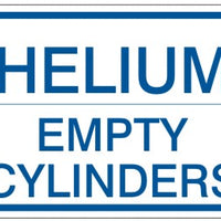 Helium Empty Cylinders Signs | CL-13