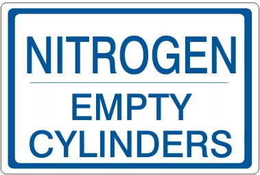 Nitrogen Empty Cylinders Signs | CL-14