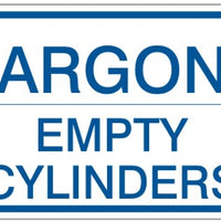 Argon Empty Cylinders Signs | CL-15