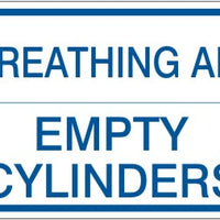 Breathing Air Empty Cylinders Signs | CL-17