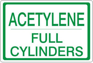 Acetylene Full Cylinders Signs | CL-23