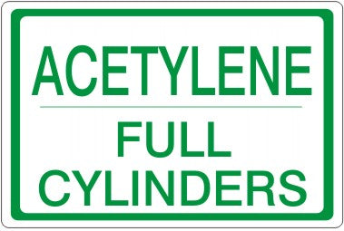 Acetylene Full Cylinders Signs | CL-23