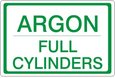 Argon Full Cylinders Signs | CL-24