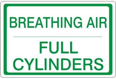 Breathing Air Full Cylinders Signs | CL-25
