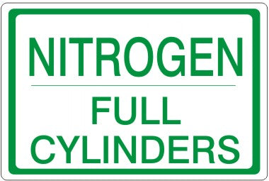 Nitrogen Full Cylinders Signs | CL-27
