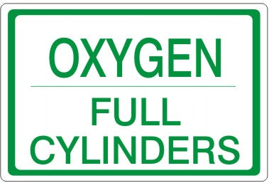 Oxygen Full Cylinders Signs | CL-28