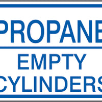 Propane Empty Cylinders Signs | CL-31