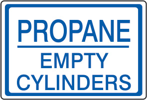 Propane Empty Cylinders Signs | CL-31