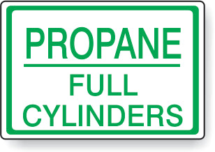 Propane Full Cylinders Signs | CL-30