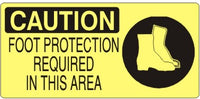 Caution Foot Protection Required In This Area Signs | CP-2614