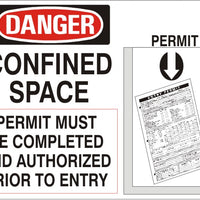 Confined Space Entry Permit Holder and Pads