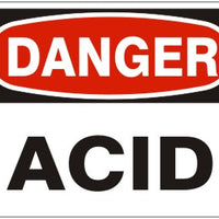 Danger Acid Signs | D-0004