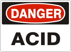 Danger Acid Signs | D-0004