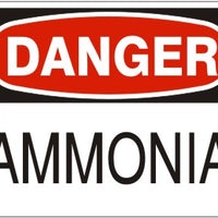 Danger Ammonia Signs | D-0014