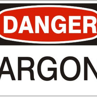 Danger Argon Signs | D-0018
