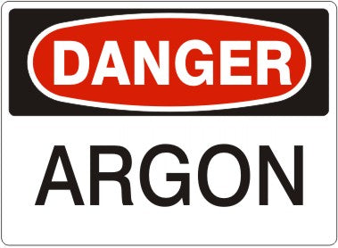 Danger Argon Signs | D-0018