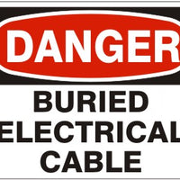 Danger Buried Electrical Cable Signs | D-0510