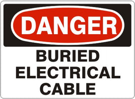 Danger Buried Electrical Cable Signs | D-0510