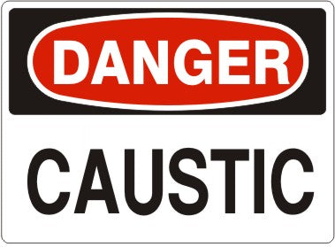 Danger Caustic Signs | D-0805