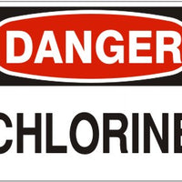 Danger Chlorine Signs | D-0814