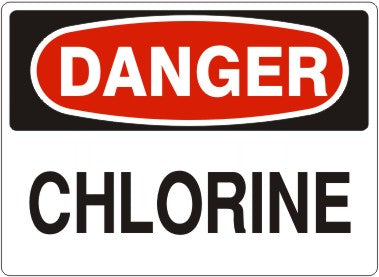 Danger Chlorine Signs | D-0814