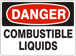 Danger Combustible Liquids Signs | D-0821