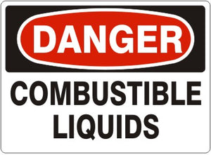 Danger Combustible Liquids Signs | D-0821
