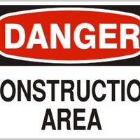 Danger Construction Area Signs | D-0831