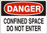 Danger Confined Space Do Not Enter Signs | D-0833