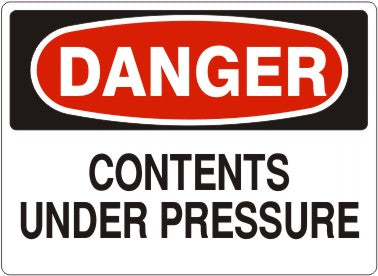 Danger Contents Under Pressure Signs | D-0837