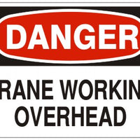 Danger Crane Working Overhead Signs | D-0841
