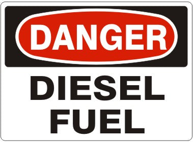 Danger Diesel Fuel Signs | D-1104