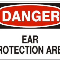 Danger Ear Protection Area Signs | D-1601