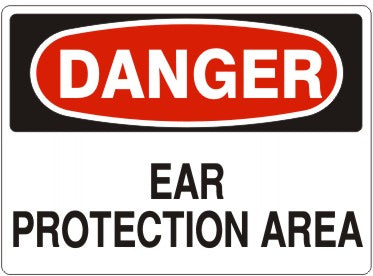 Danger Ear Protection Area Signs | D-1601