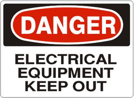 Danger Electrical Equipment Keep Out Signs | D-1612