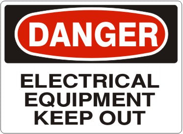 Danger Electrical Equipment Keep Out Signs | D-1612