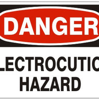 Danger Electrocution Hazard Signs | D-1614