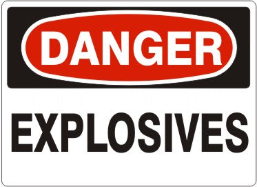 Danger Explosives Signs | D-1624